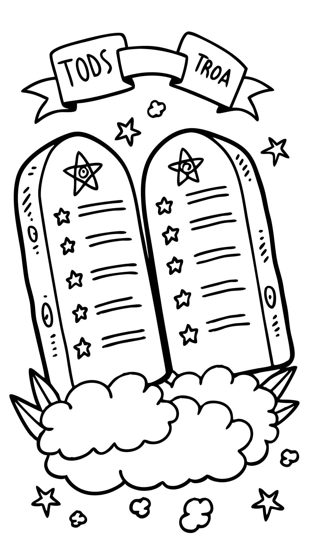 ten commandments coloring page